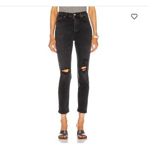 AGOLDE Nico High Rise Slim in black size 30